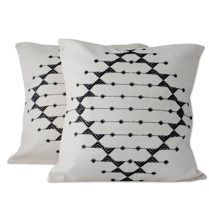 Geometric Cotton Pillow Cover