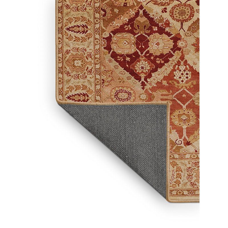Tapis oriental brun / rouge Ristro, Rectangle 2 pi x 3 pi
