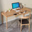 Bureau rectangulaire brun en bois massif-848856103