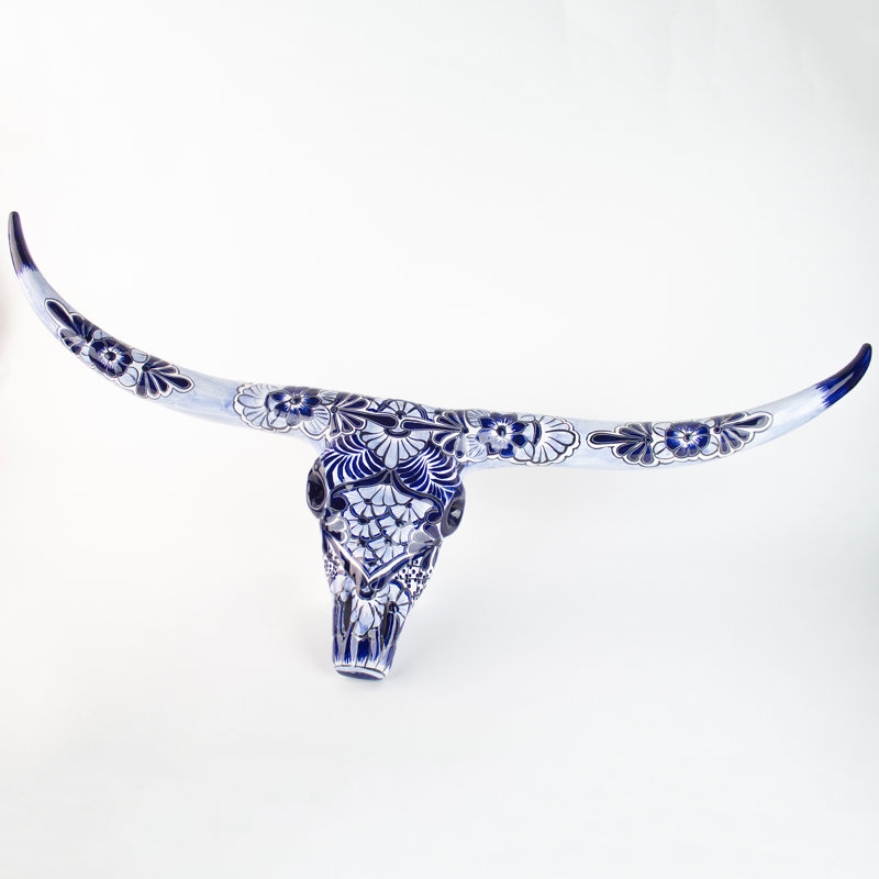 Sculpture Talavera Longhorn
