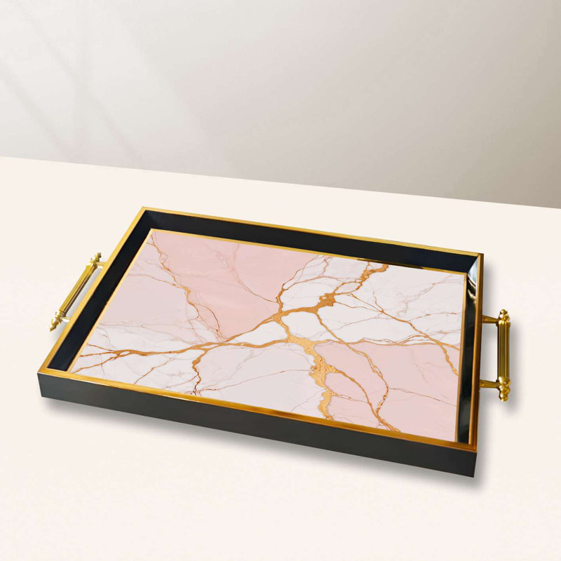 Elegant Glass Serving Tray, 19.7 x 11.4 x 1.4 inches | 100% High-Quality Glass | Perfect for Entertaining & Serving | Stylish and Functional Design for Home & Parties | Durable and Easy to Clean