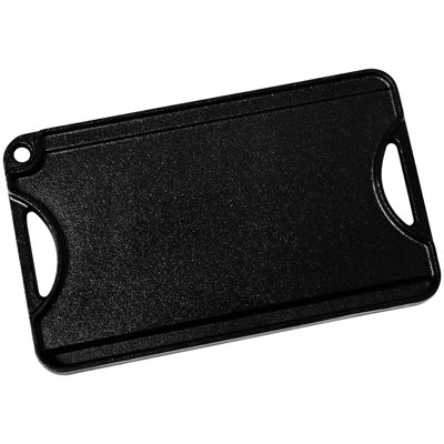 Plaque chauffante réversible pré-assaisonnée en fonte noire de 14 po x 8,5 po, antiadhésive pour la cuisson des viandes poêlées