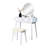 Contemporary White Vanity And Stool - Home Furnishing Essential Piece Table With Mirror Drawer Solid Wood Frame Comfortable Seating By Chic Practical Design 34.3" Package Depth For Protection-606378711