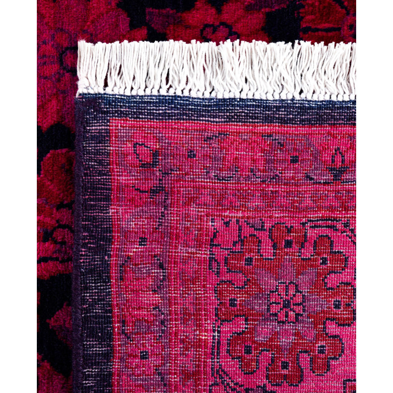 Huckaby One-of-a-Kind 4' 1" X 6' 4" Wool Area Rug Pink