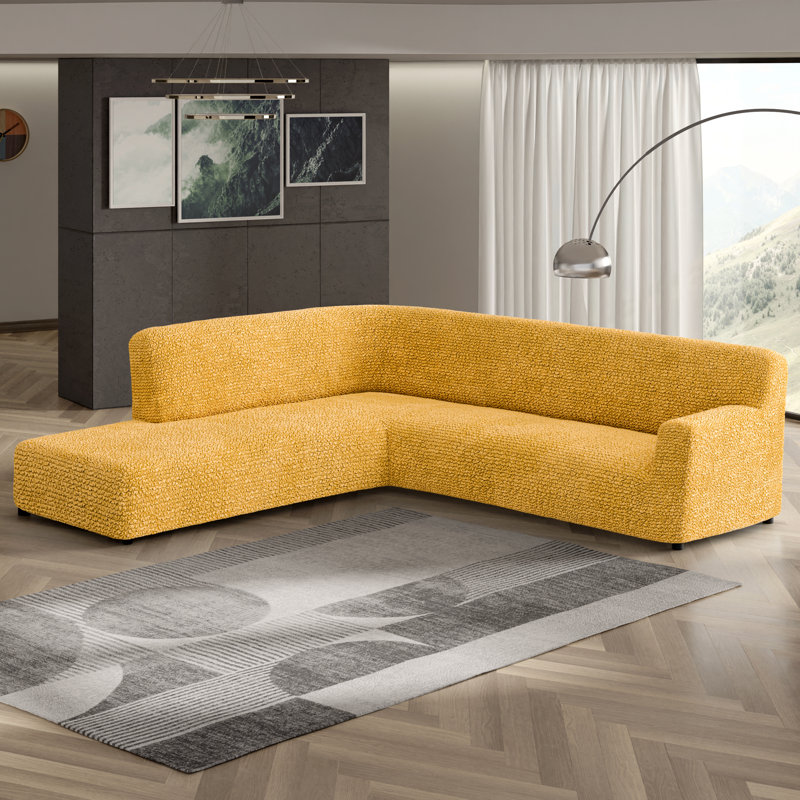 Housse extensible pour méridienne modulaire Stretchy - Facile à nettoyer et durable (méridienne gauche) - Collection Comfort