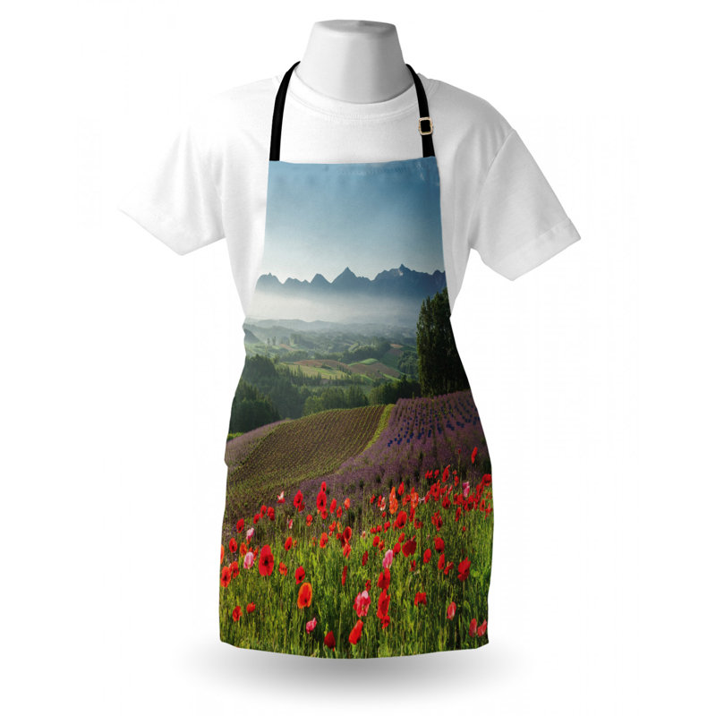 Tablier de jardin à fleurs