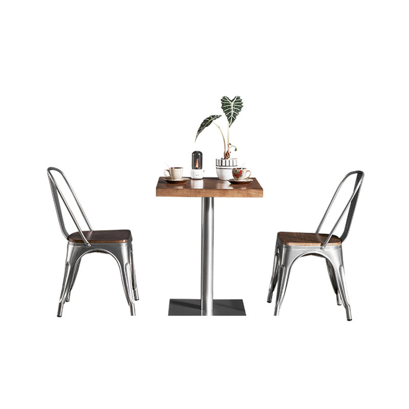 Hassall 2 - Person Solid Wood Top Trestle Dining Set, 29.6"H x 27.6"L x 27.6"W