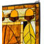 Lodge Tiffany Harvest Festival Stained Glass Window