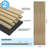 2Pcs 95.7" L x 24" W Acoustic Wood Wall Paneling, Decorative Soundproof Panels for Walls and Ceilings, 3D Slat Wood Wall Panels (31.9 sq.ft./Case))-112601864