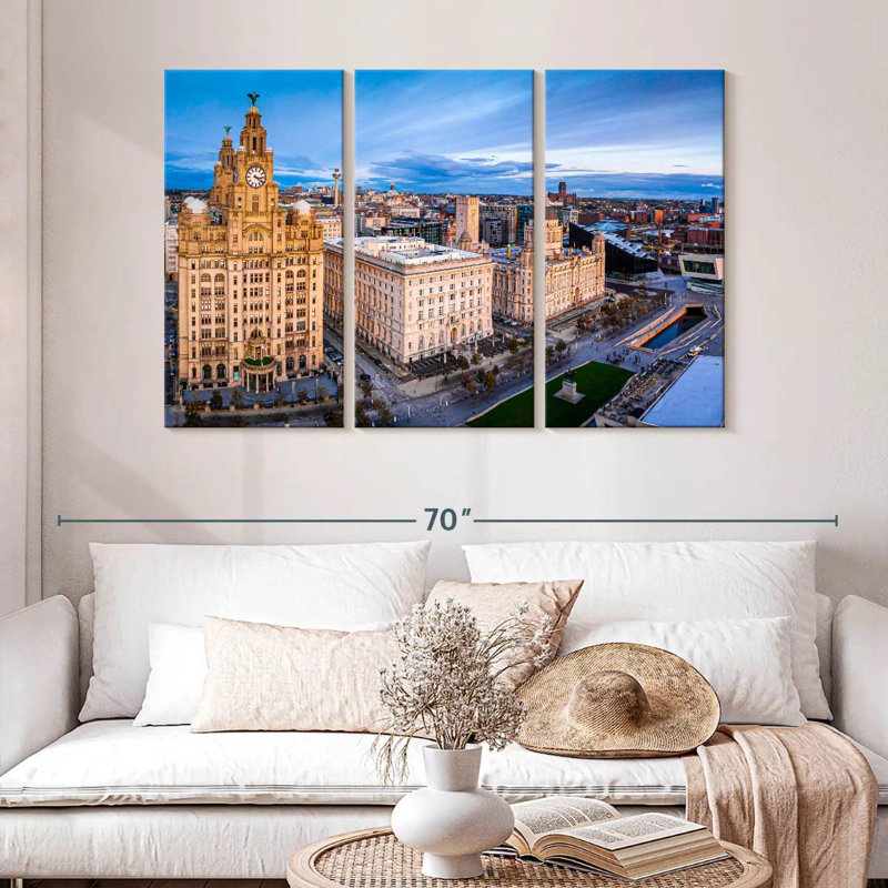 Paysage urbain de Manchester, H 32 po x l 50 po