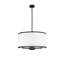 Luminaire suspendu cylindrique à 1 lumière