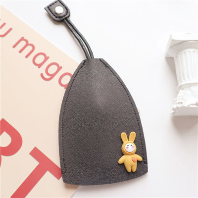 Leather Car Key Case Cover Cute Key Case Protection Bag Control Card Case Water Drop Car Door Anti-theft Door