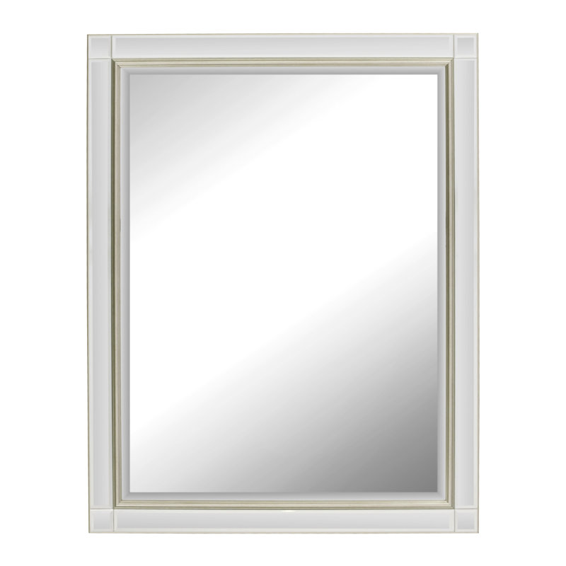 Alfonso Venetian Bevelled Wall Mounted Accent Mirror, 90.5cm H x 116cm W
