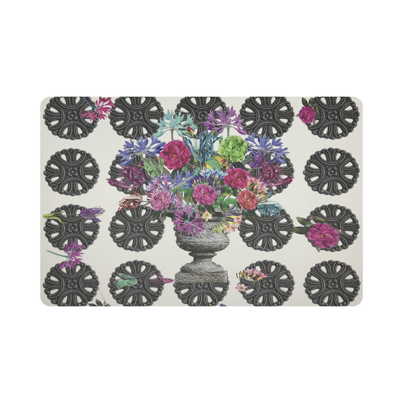 Pistils Metal Bouquet Pebble 17.5" Vinyl Placemat