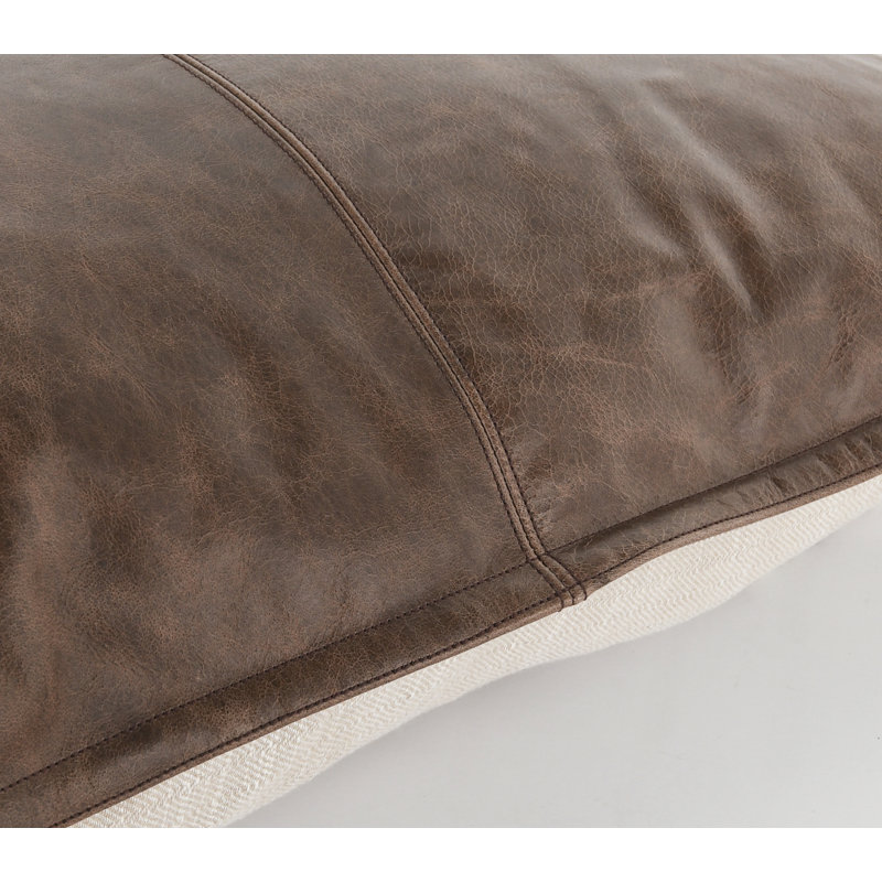 Cheyenne Square Pillow Cover & Insert, Square 22", Chocolate Brown