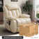 Latitude Run Lay Flat Dual Motor Power Lift Recliner Chair with Vibrating Massage and Heating, Infinite Position, 2 Remote Control, and Side Pockets, USB Ports, Faux Leather