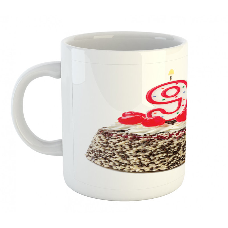 Grande tasse à café à quatre-vingt-quatre anniversaire