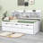 Wooden Captain Bed With Built-In Bookshelves, Drawers And Trundle