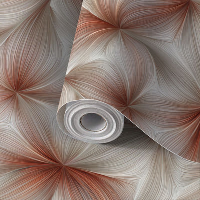 Papier de contact à peler et coller avec papier peint à motif géométrique rétro, moderne, abstrait, auto-adhésif et amovible, 24 po x 118 po (60 x 300 cm)