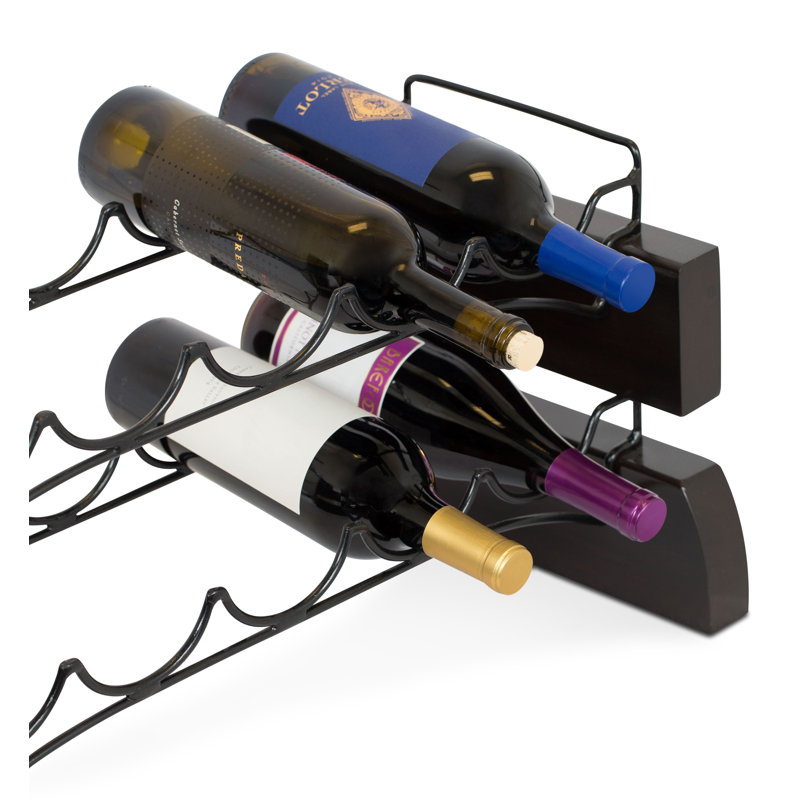 Downey Solid Wood Wine Bottle Rack