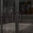 63" W LED-Lighted Glass Display Sideboard with 4 Doors & 4 Shelves