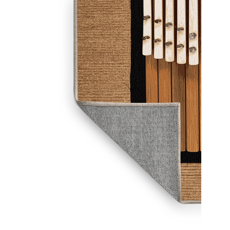  Tapis lavable Marimba, Rond 4 pi