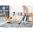2x3 Area Rug In Silver/blue/abstract, Non-shedding And Stain , Ideal For A Cozy Home Living Room Bedroom Dining Office Stylish 2x3, Various Rooms Like Living, Bedroom, Dining,