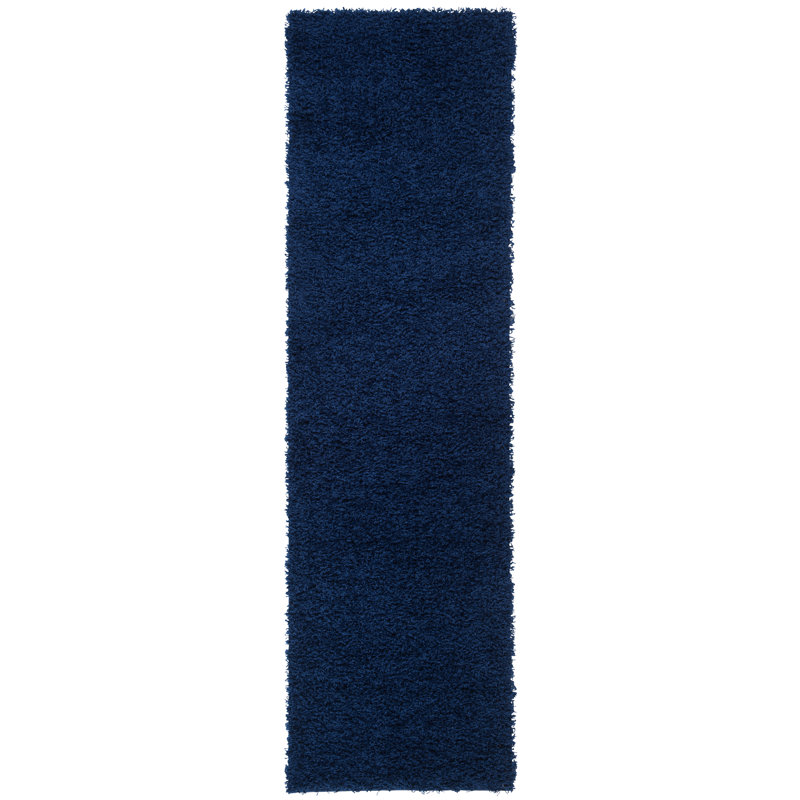 Tapis bleu marine Melfort, Tapis de couloir 2 pi 3 po x 8 pi