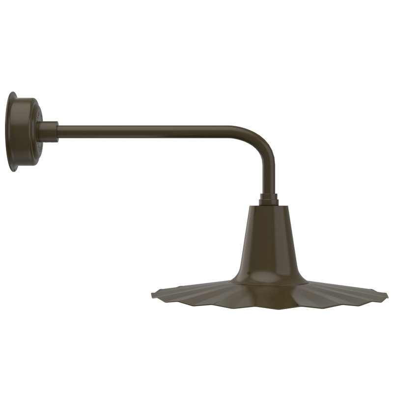 Iris LED Wall Light, 7.5" H x 20" W x 20" D, Mahogany Bronze