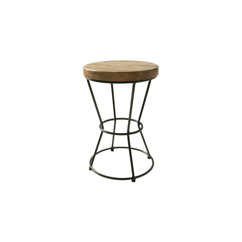 Maner Solid Wood Accent Stool