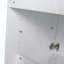 Armoire murale de salle de bain, 2 portes à fermeture douce, conception à fixation flottante