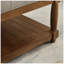 Grande table basse avec repose-pieds carré rembourré en lin capitonné avec tablette en bois massif, parfaite pour un usage domestique et commercial-1646493458-1646493459