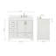 Ensemble de meuble-lavabo simple 43 po avec plateau Abshire-93359420-138338432-138338433