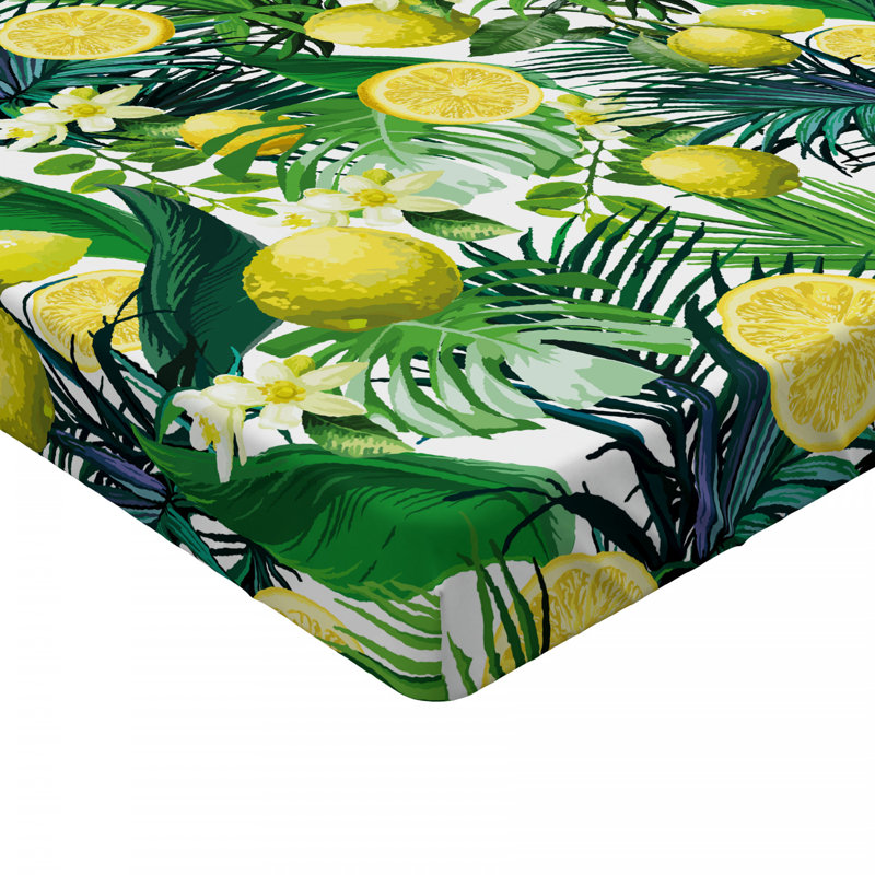 Microfiber Floral Fitted Sheet, Queen Fitted Sheet