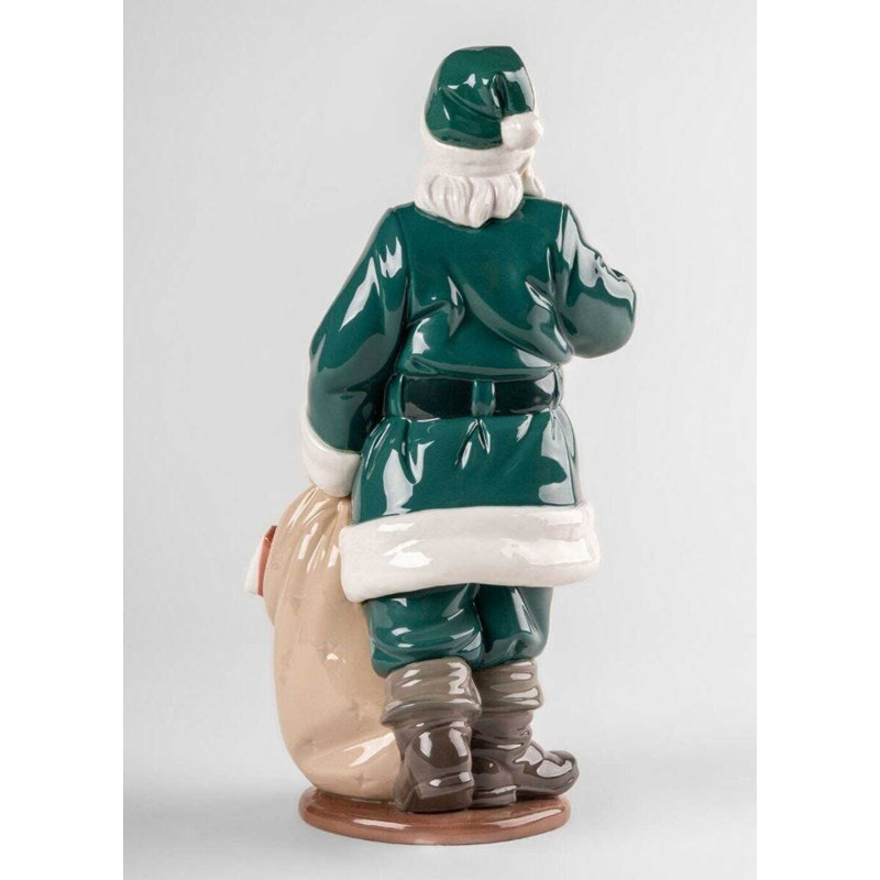Santa Is Here, Green/White/Beige