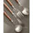 Premium 4-Piece Stainless Steel Flatware Set With Elegant Walnut Wood Handles