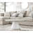 Palm Luxury Pedestal Round Coffee Table-898996781