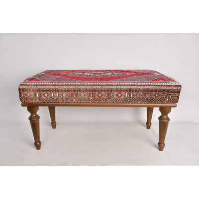 Cotton Upholstered Bench