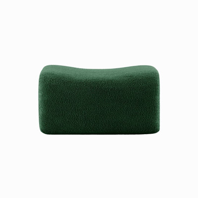 Ottoman Teddy Fabric-Green