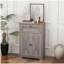 Armoire décorative à porte de grange, armoire de rangement latérale HOMcom-1912000390