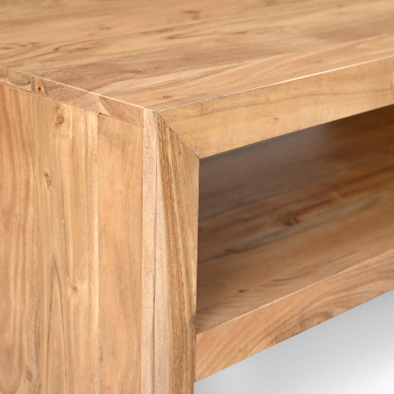 Table basse Chamniss, Bois brun