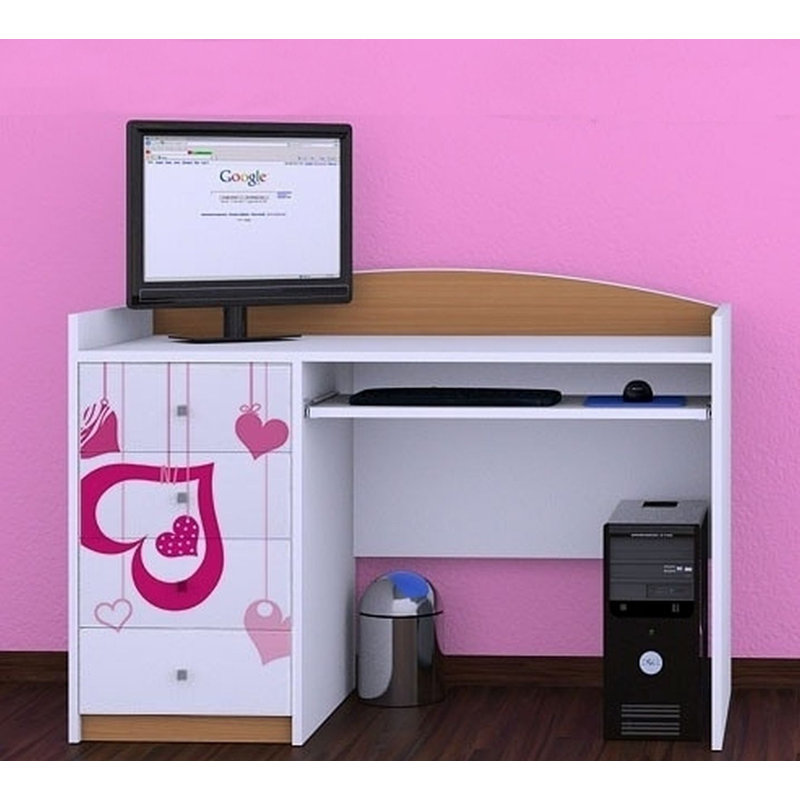 Mingus 125cm Computer Desk, Light Brown