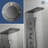 43.31'' Shower Panel with Adjustable Shower Head-95086746