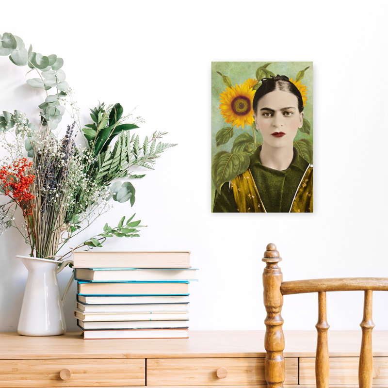 Art mural Frida - The Sunflower Edition, H 18 po x l 12 po