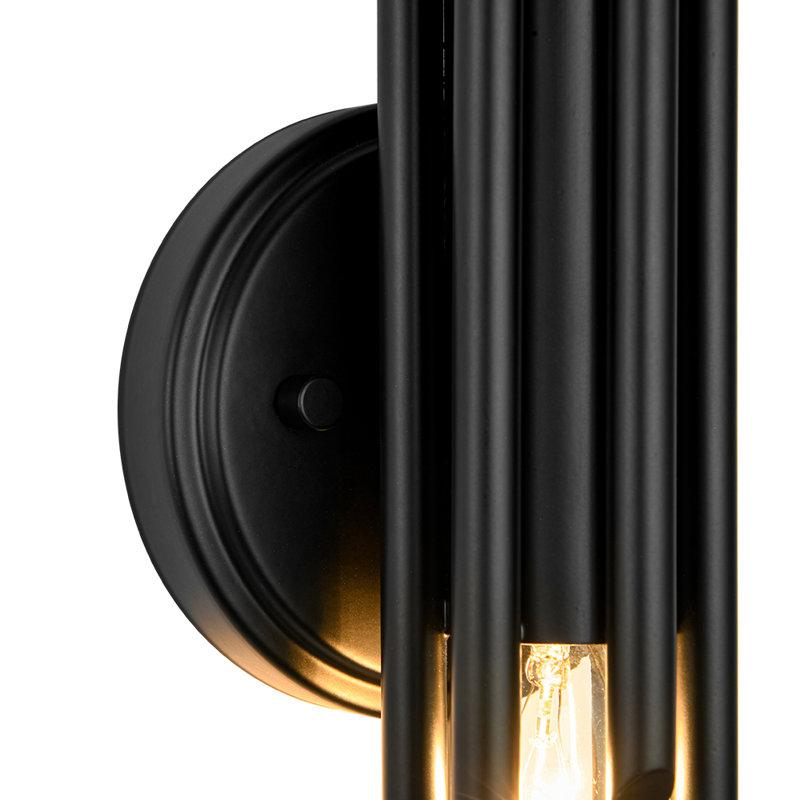 1 - Light Strip Wall Sconce, Matte Black