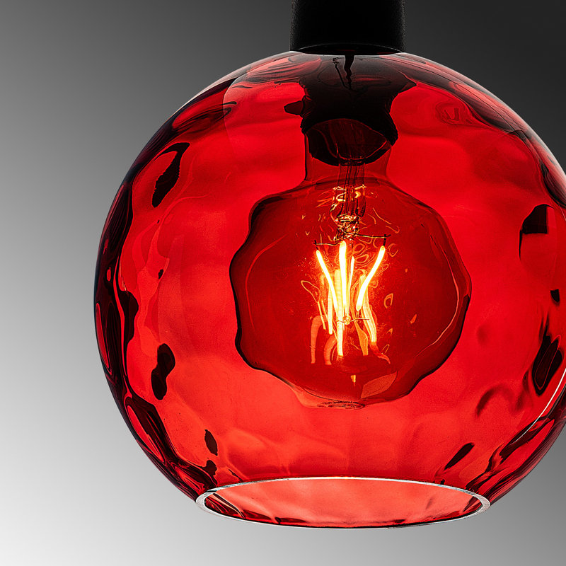 Sheen - Light Pendant, Gold, Red