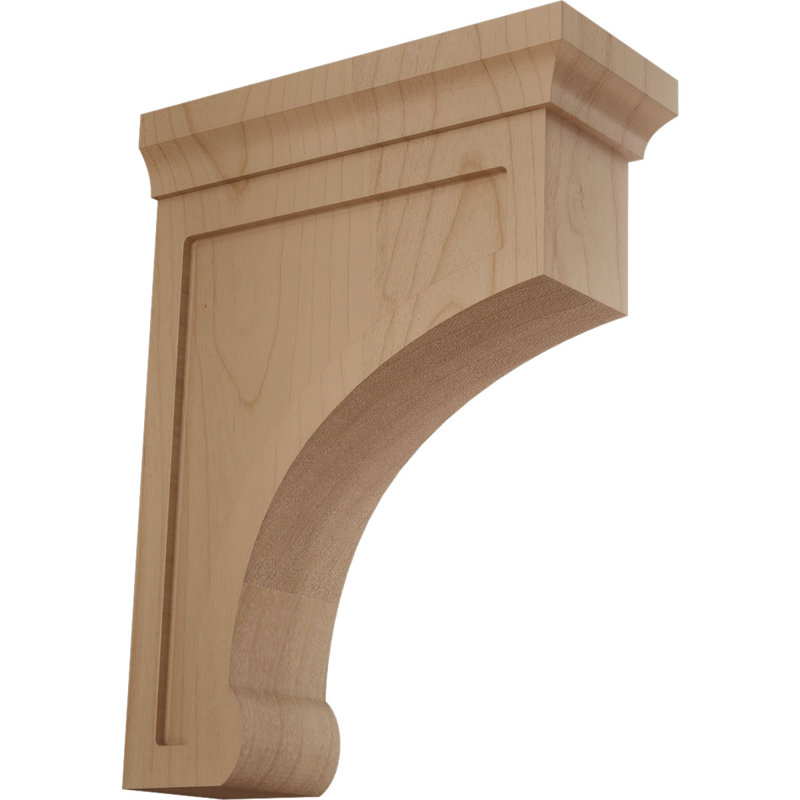 Support en bois Gomez, Aulne, H 8 po x l 2,5 po x P 6 po