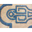 Antique Geometric Hand Knotted Pile Ivory White 1920's Chinese Art Deco Rug