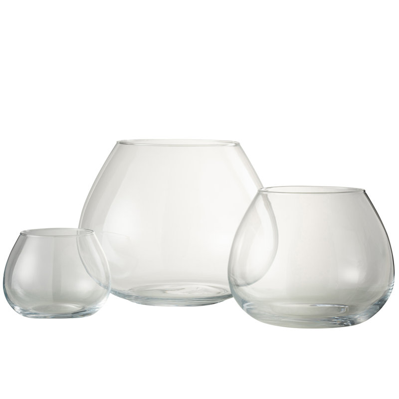 Dorothee Glass Table Vase 1, 23cm H x 29cm W x 29cm D