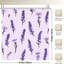 Rideaux de douche à motif floral lavande 71 × 71-457368952